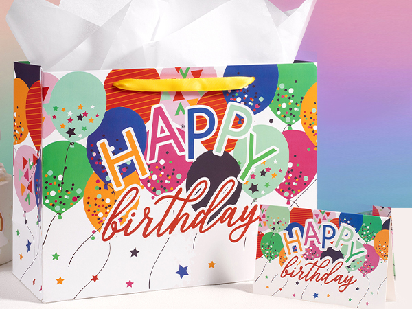 WRAPAHOLIC 13" Large Birthday Gift Bag