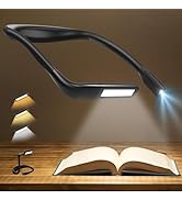 Neck Reading Light Book Lovers Gifts, Rechargeable 2000mAh 10-80Hrs Eye-friendly Wide Lamp Book L...