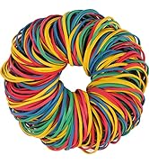 AMUU Rubber Bands #33 colors rubber band About 200pcs size33 rubber Bands for Office School Home ...