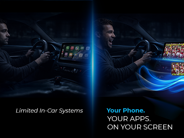Your apps in your car screen