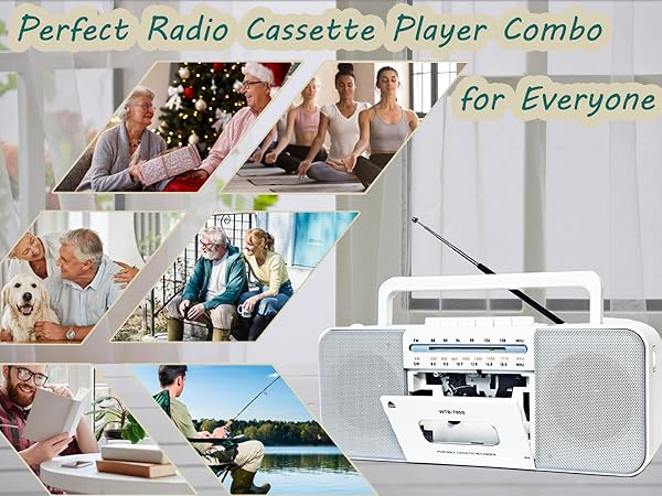 a set of 3 vintage radio player combinations