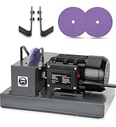 500W Lawn Mower Blade Sharpener, 2/3HP Electric Grinder with 7in Zirconium Corundum Wheel, 1700RP...