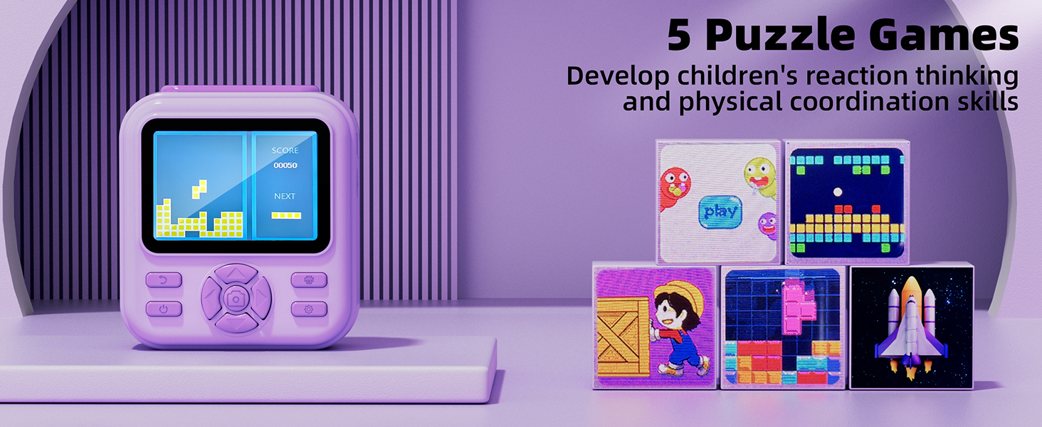 Kids Camera Instant Print for Boys and Girls, Christmas Birthday Gifts Toys for Toddler