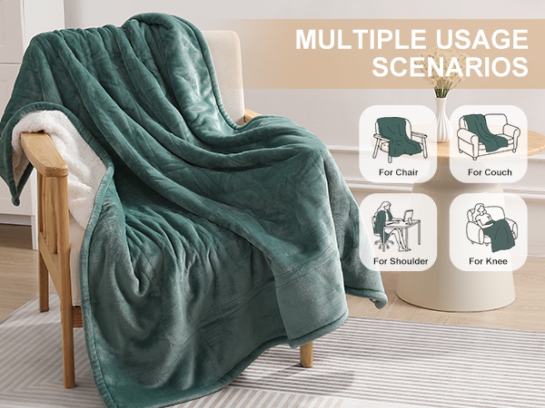 heating blanket throw