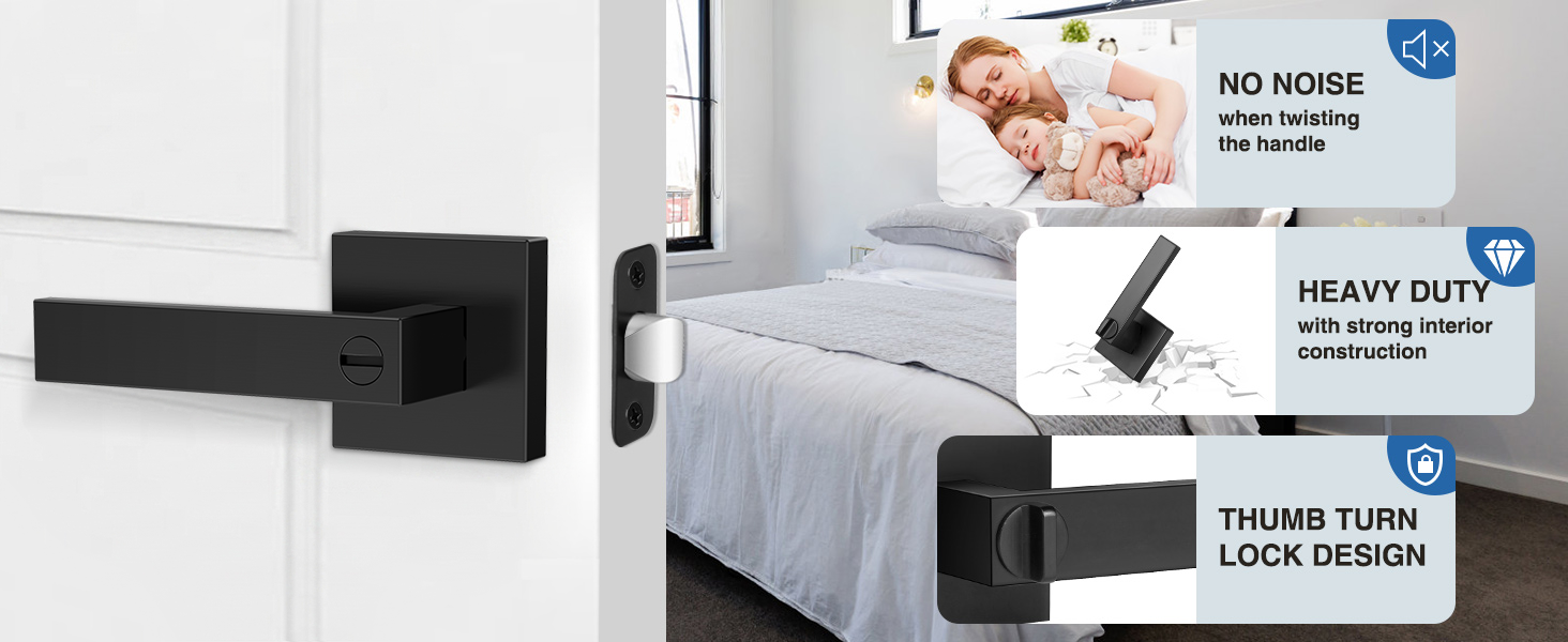 black door handle
