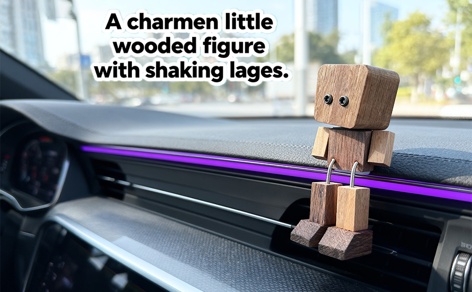 Shaking Wooden Man Figurine