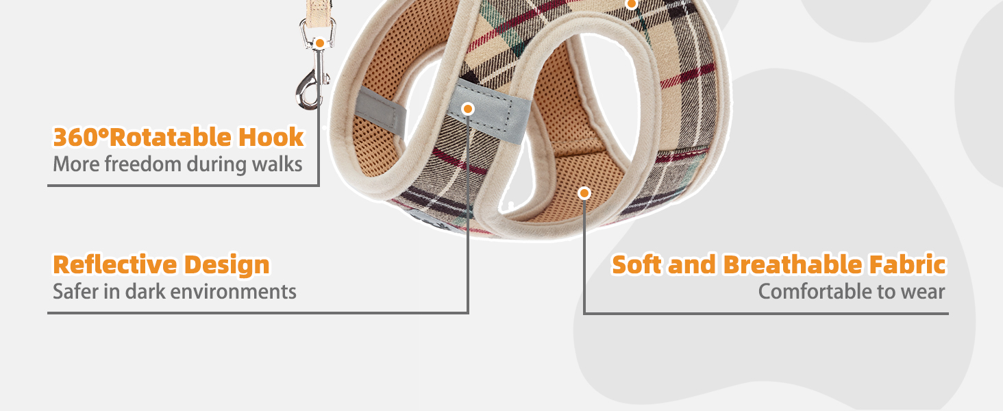 dog harness and leash set
