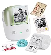 NIIMBOT B2 PRO Label Maker, 300DPI HD Thermal Label Printer, Support Red -Black Dual Color Printi...