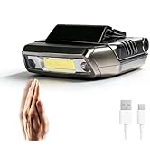 Trliradyn 100LM Bright Mini Hands Free LED Clip on Cap Light,Rechargeable Waterproof IPX4 Hat Lig...