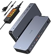 USB C Docking Station Dual Monitors Type C Hub Multiple Adapter Dongle for Dell HP Lenovo Laptop ...