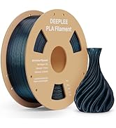 DEEPLEE Galaxy PLA 3D Printer Filament 1.75mm 1kg, Sparkle Black Glitter PLA, Dimensional Accurac...