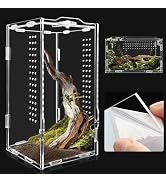 Micro Habitat Acrylic Reptile Enclosure, Terrestrial &amp; Arboreal Tarantula Enclosure, Small Acryli...