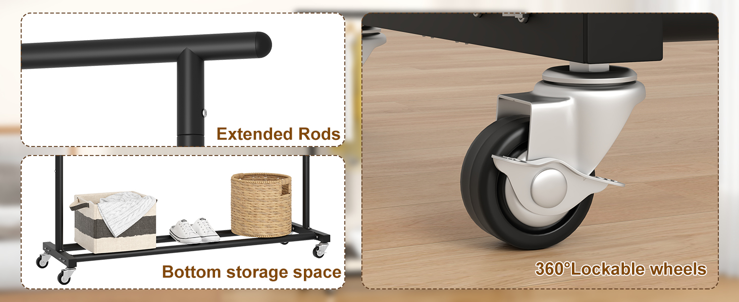 clothes rack black