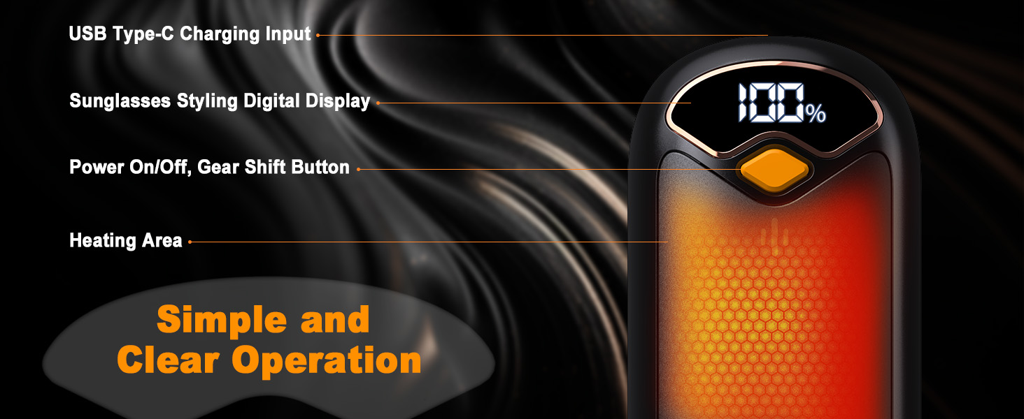 Hand Warmers with Digital Display