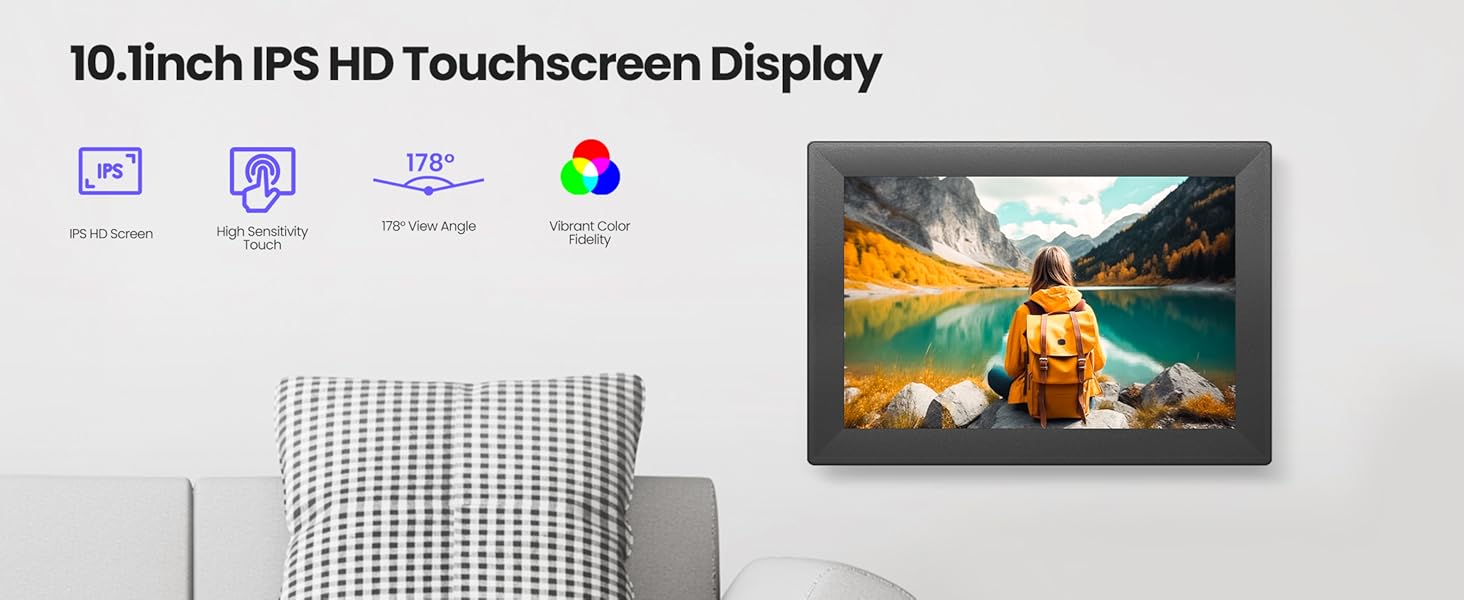 Digital picture frame wifi samrt Eletric photo frame Uhale 10.1 inch