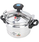 3L Stainless Steel Pressure Cooker Soup Meats Pot, Outdoor Camping Cookware Gas Stove Cooking Pot