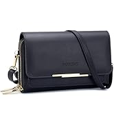 Roulens Small Crossbody Bag for Women,Cell Phone Purse Women's Shoulder Handbags Wallet Purse wit...