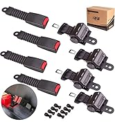 9.99WORLD MALL Golf Cart Seat Belts-42in Universal Retractable Set Fit for Yamaha/Club Car/EZGO/G...