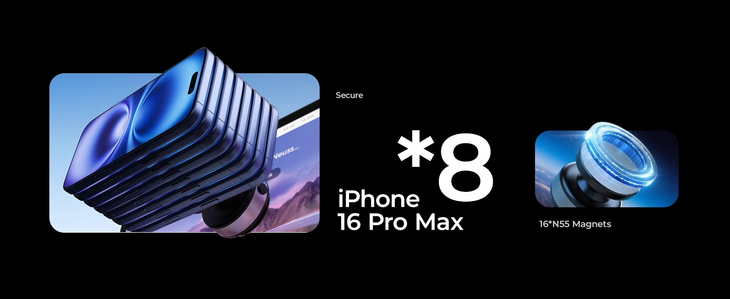 vacuum magnetic car phone mount