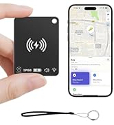 Wallet Tracker Card Works with Apple Find My (iOS Only), Rechargeable Air Tracker Tag Smart Card,...