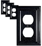 Funkiim Metal Decorative Wall Plate, Electrical Outlet Covers,Light Switch Covers,Thick and Durab...