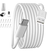 ELOLOHI 26FT USB Type C Power Extension Cable for WYZE Duo Cam Pan eufy Cam S340 Long USB to USB ...