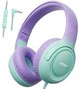 acer Kids Headphones - 85/94dB Volume Limiter, Foldable Wired Over Ear Headphones for Travel, 3.5...