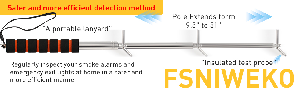 smoke detector pole