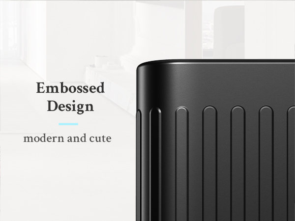 black bathroom trash can