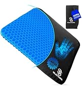 SelectSoma Super Large Gel Seat Cushion for Long Sitting - 18.5" x 17.5" - Breathable Cooling Des...