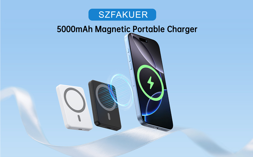 5000mAh Magnetic Portable Charger