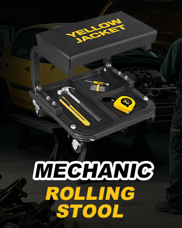 mechanic rolling stool with tool tray
