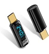 Duttek USB C Adapter with LED Digital Display, 240W PD, 40Gbps, USB-C Male to Female Adapter for ...