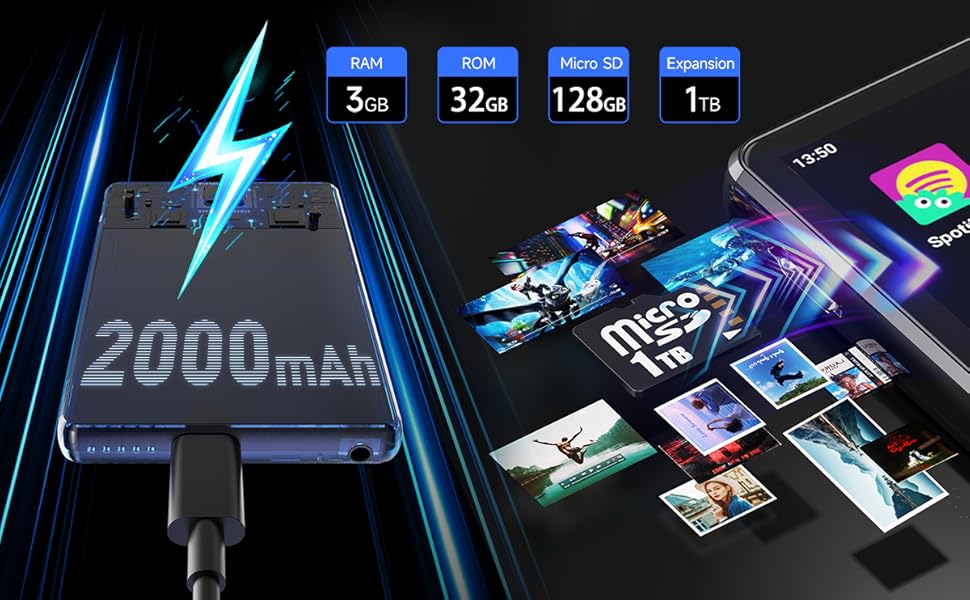 android mp3 player with spotify kids music player with bluetooth and wifi spotify player no phone