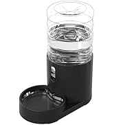 CZPET Dog Water Dispenser, 4L Cat Water Dispenser, Automatic Gravity Cat Water Bowl, Visible Wind...