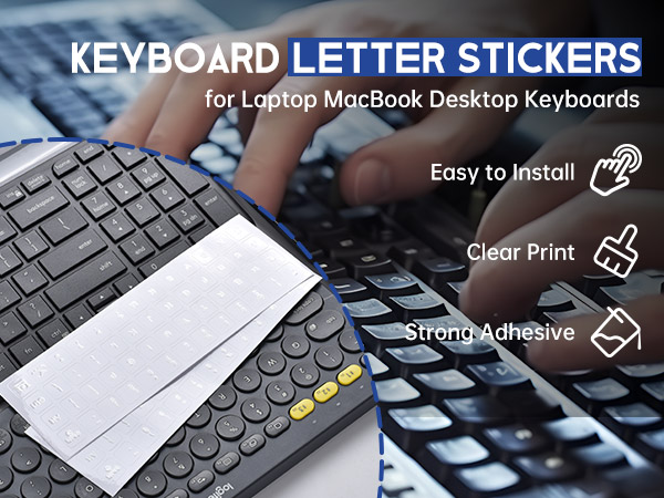 english keyboard stickers