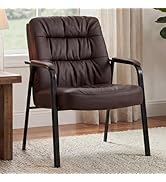 OLIXIS Office Waiting Room Guest Chair, 500lbs Office Reception Lobby PU Leather Chair No Wheels ...