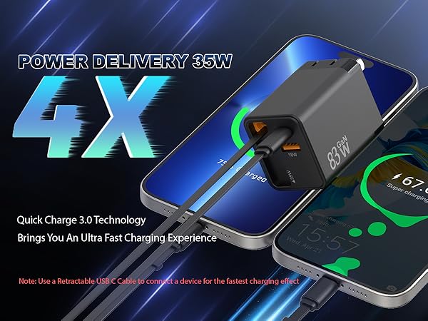retractable usb c charger
