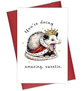 Funny Mothers Day Card, Cute Opossum Hilarious Card from Kids or Husband, Funny for Wife, First T...