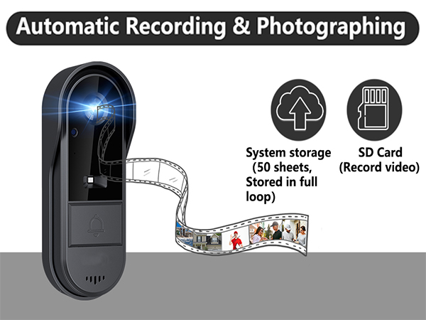 timbre con camara para puerta inalambrico video doorbell wireless no subscription intercom 