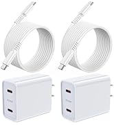 25W Samsung S26 Super Fast Charger for Galaxy A35 5G, Dual USB C Charger Plug Fast Charging Block...