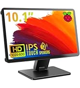 Touch Screen Monitor with Case,ROADOM 10.1’’ Raspberry Pi Screen, IPS FHD 1024×600,Responsive and...