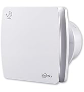 EINTTAX 4 Inch Exhaust Fan, 56CFM Wall Mount Bathroom Exhaust Fan with Timer and Backdraft Damper...