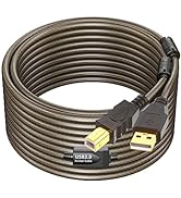 GOSYSONG Printer Cable 50ft, USB 2.0 Type A to Type B Printer Cord, Scanner Cord, High Speed Acti...
