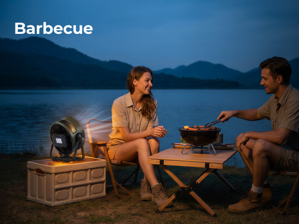 Battery Powered Fan for Barbecue
