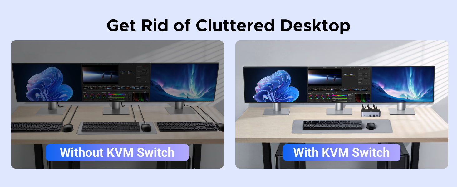 3 monitors kvm switch