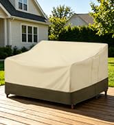 SunPatio Outdoor Couch Cover Waterproof, Patio Furniture Covers for 3 Seater Sofa, 78W x 42D x 32...