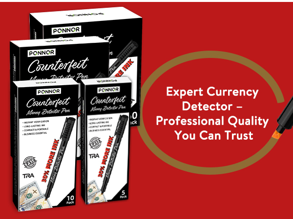Counterfeit Money Detector Pen Bill Marker Universal False Currency Checker Cash Tester
