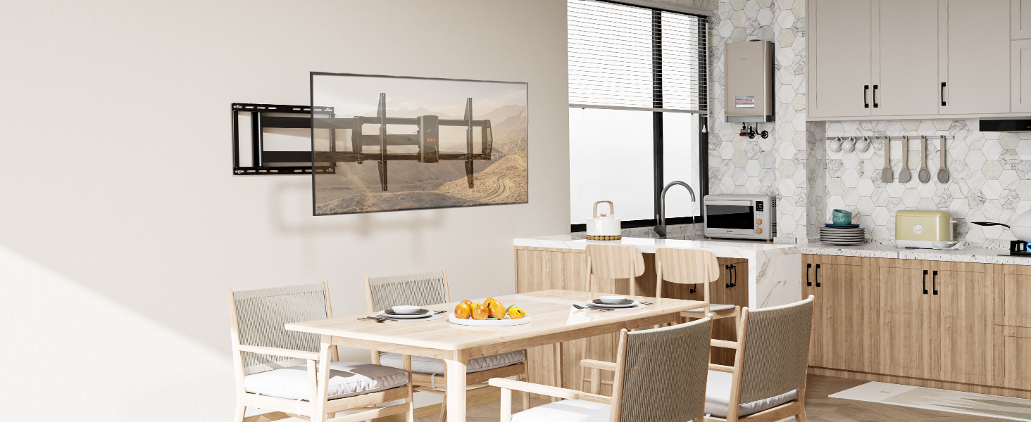 Long Arm TV Mount Full Motion Wall Mount TV Bracket