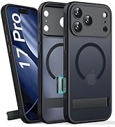 BXYJY for iPhone 17 Pro Magnetic Case with Stand, Camera Control Button, Compatible with MagSafe,...